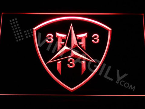 3rd Battalion 3rd Marines LED Neon Sign USB - Red - TheLedHeroes