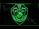 3rd Battalion 25th Marines LED Neon Sign USB - Green - TheLedHeroes