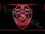 3rd Battalion 25th Marines LED Sign - Red - TheLedHeroes