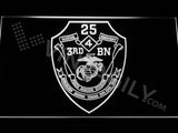 3rd Battalion 25th Marines LED Sign - White - TheLedHeroes