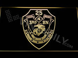 3rd Battalion 25th Marines LED Neon Sign Electrical - Yellow - TheLedHeroes