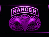 US Army Ranger Parawings LED Sign - Purple - TheLedHeroes
