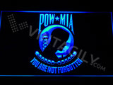 Prisoners Of War - Missing In Action (POW-MIA) LED Sign - Blue - TheLedHeroes