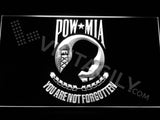 FREE Prisoners Of War - Missing In Action (POW-MIA) LED Sign - White - TheLedHeroes