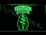 Special Forces Airborne LED Neon Sign Electrical - Green - TheLedHeroes