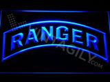 US Army Ranger LED Neon Sign USB - Blue - TheLedHeroes