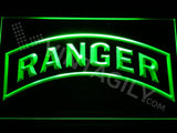 US Army Ranger LED Neon Sign Electrical - Green - TheLedHeroes