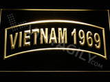 FREE Vietnam 1969 LED Sign - Yellow - TheLedHeroes