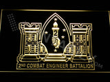 2nd Combat Engineer Battalion LED Sign - Yellow - TheLedHeroes