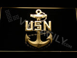 US Navy LED Neon Sign Electrical - Yellow - TheLedHeroes