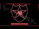 2nd Infantry Division LED Neon Sign Electrical - Red - TheLedHeroes