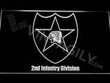 2nd Infantry Division LED Neon Sign USB - White - TheLedHeroes