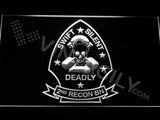 FREE 2nd Reconnaissance Battalion LED Sign - White - TheLedHeroes