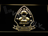 2nd Reconnaissance Battalion LED Neon Sign Electrical - Yellow - TheLedHeroes