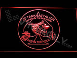 2nd Tank Battalion LED Neon Sign Electrical - Red - TheLedHeroes