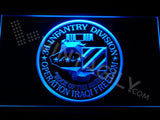 3rd Infantry Division (Operation Iraqi) LED Neon Sign Electrical - Blue - TheLedHeroes