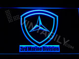 3rd Marine Division LED Sign - Blue - TheLedHeroes