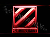 FREE 3rd Infantry Division LED Sign - Red - TheLedHeroes