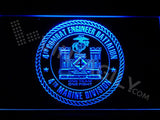 4th Combat Engineer Battalion LED Neon Sign Electrical - Blue - TheLedHeroes