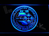 4th Infantry Division (Operation Iraqi) LED Neon Sign Electrical - Blue - TheLedHeroes