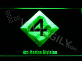 4th Marine Division LED Sign - Green - TheLedHeroes