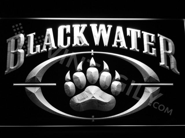 Black Water (Academi) LED Sign - White - TheLedHeroes