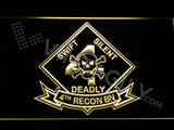 4th Reconnaissance Battalion LED Sign - Yellow - TheLedHeroes