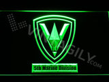 5th Marine Division LED Neon Sign Electrical - Green - TheLedHeroes