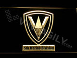 5th Marine Division LED Neon Sign Electrical - Yellow - TheLedHeroes