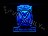 FREE 10th Mountain Division LED Sign - Blue - TheLedHeroes