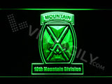10th Mountain Division LED Neon Sign Electrical - Green - TheLedHeroes