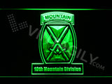 FREE 10th Mountain Division LED Sign - Green - TheLedHeroes