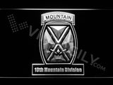 FREE 10th Mountain Division LED Sign - White - TheLedHeroes