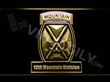 10th Mountain Division LED Sign - Yellow - TheLedHeroes