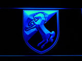 11th Armored Cavalry Regiment US Army LED Neon Sign Electrical - Blue - TheLedHeroes