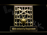 16th Infantry Regiment LED Neon Sign Electrical - Yellow - TheLedHeroes