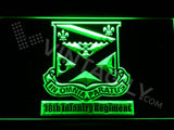 18th Infantry Regiment LED Neon Sign USB - Green - TheLedHeroes