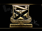 18th Infantry Regiment LED Neon Sign USB - Yellow - TheLedHeroes