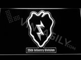 25th Infantry Division LED Neon Sign USB - White - TheLedHeroes