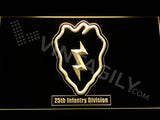 FREE 25th Infantry Division LED Sign - Yellow - TheLedHeroes