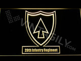 26th Infantry Regiment LED Neon Sign USB - Yellow - TheLedHeroes