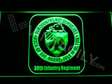 FREE 30th Infantry Regiment LED Sign - Green - TheLedHeroes