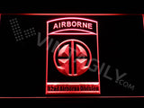 82nd Airborne Division LED Sign - Red - TheLedHeroes