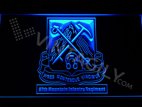 87th Mountain Infantry Regiment LED Sign - Blue - TheLedHeroes