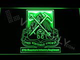 87th Mountain Infantry Regiment LED Sign - Green - TheLedHeroes