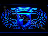 FREE 101st Airborne Division Wings LED Sign - Blue - TheLedHeroes