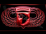 FREE 101st Airborne Division Wings LED Sign - Red - TheLedHeroes