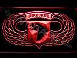 101st Airborne Division Wings LED Neon Sign Electrical - Red - TheLedHeroes