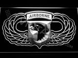 FREE 101st Airborne Division Wings LED Sign - White - TheLedHeroes