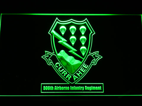 FREE 506th Airborne Infantry Regiment LED Sign - Green - TheLedHeroes
